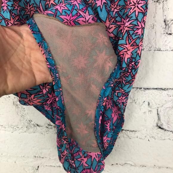 Vintage 90’s Y2K Solar Tan Thru Palm Tree Swimsuit - Picture 8 of 9